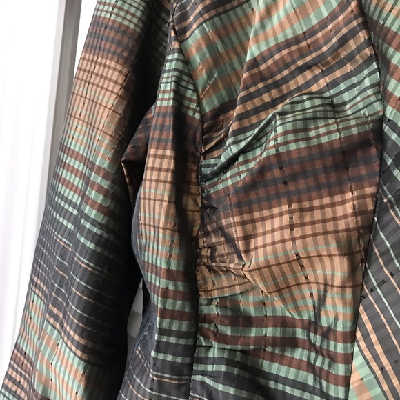 COLDWATER CREEK Plaid Silk Blouse EUC! - Picture 3 of 7